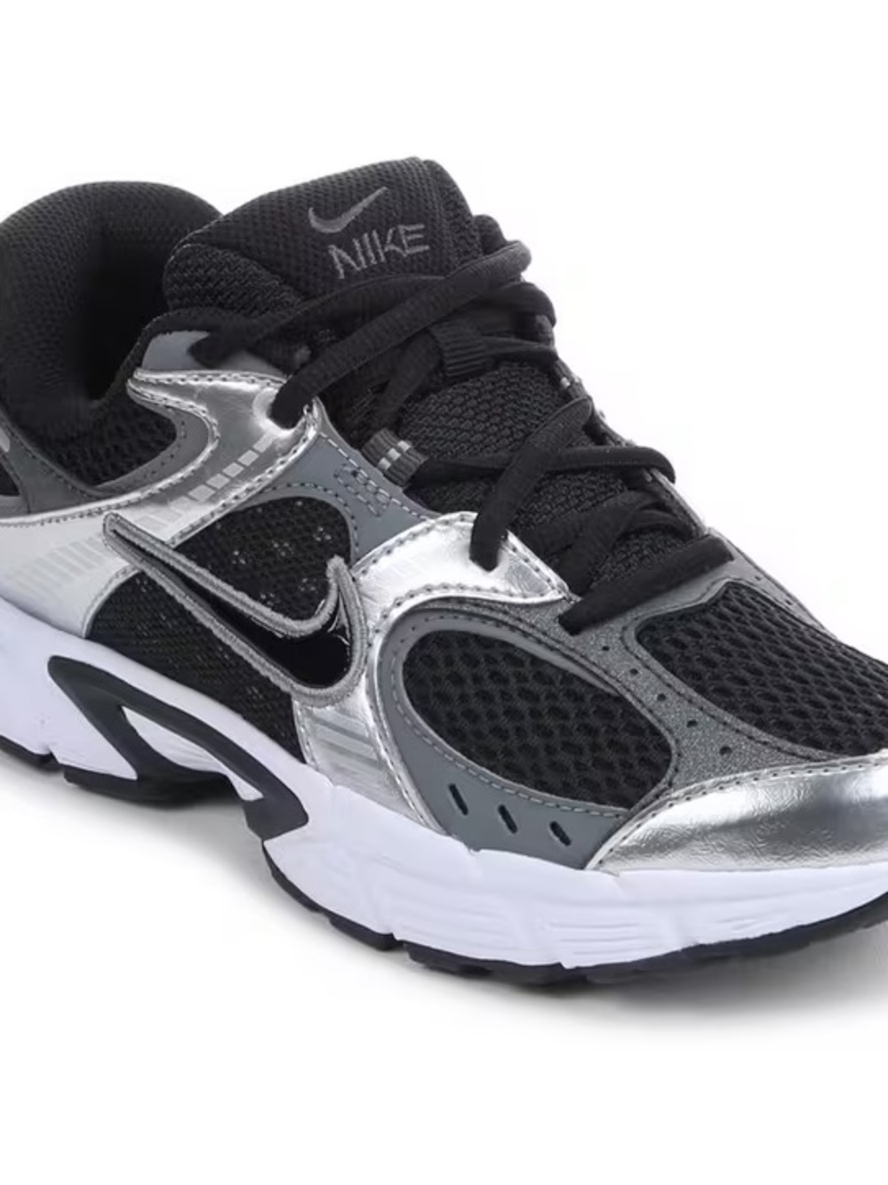 Nike Kids Black and Silver Athletic Sneakers